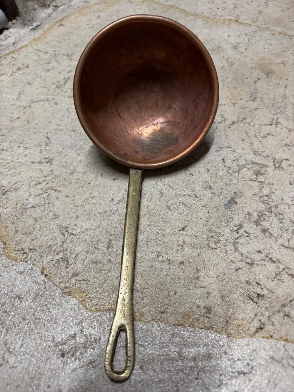 Copper Sauce Ladle with Brass Handle - Copper